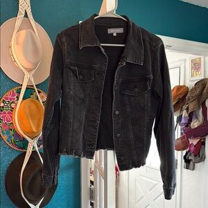 Just USA Black Jean Jacket Classic Denim
